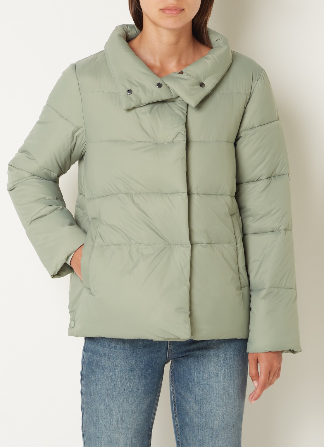 Cinque Cilulu puffer jas met donsvulling - detail 2 groen