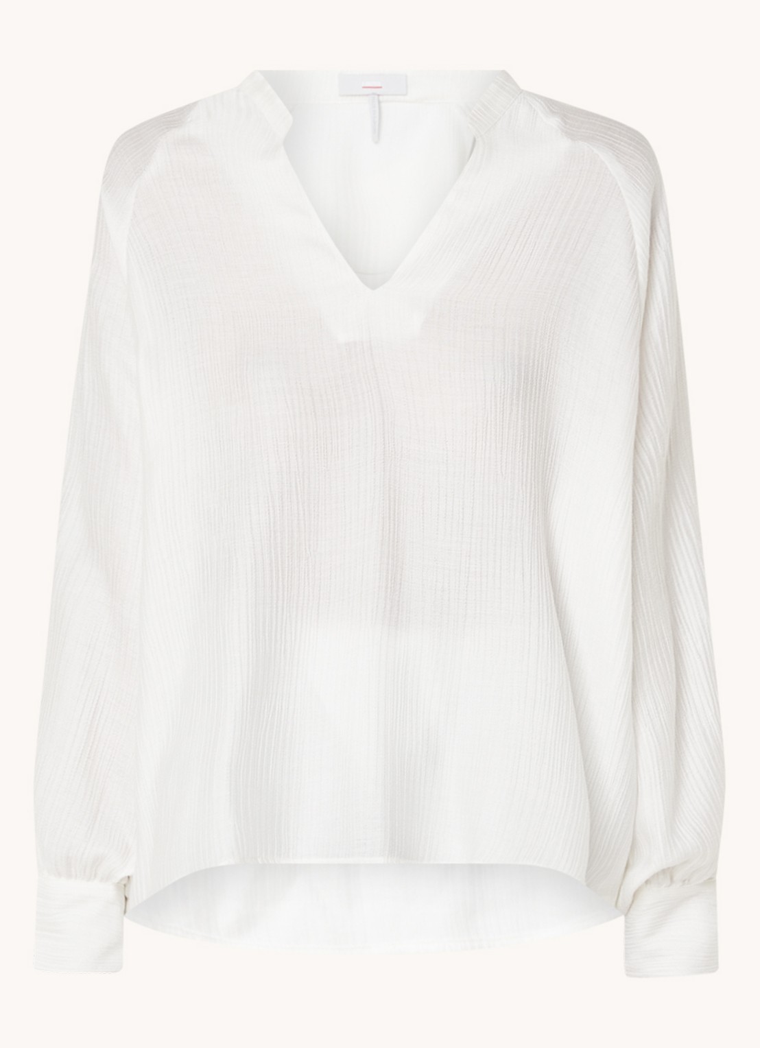CINQUE Cipalmino oversized tuniek  met structuur - voorkant 2 wit