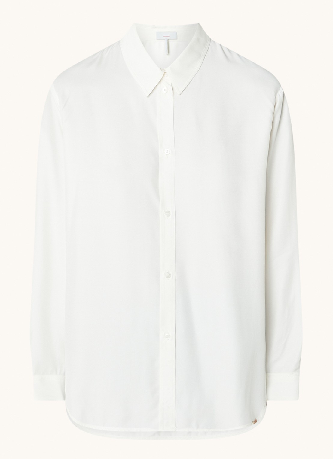 Cinque Ciparis blouse van satijn  - voorkant wit