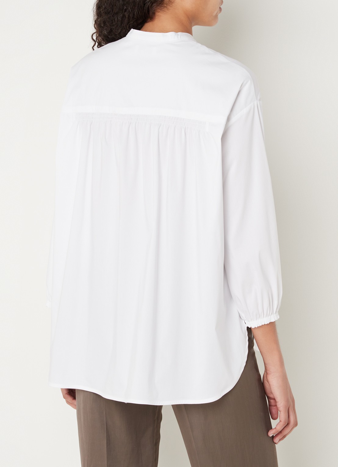CINQUE Cipimms oversized blouse met ballonmouw - achterkant 4 wit