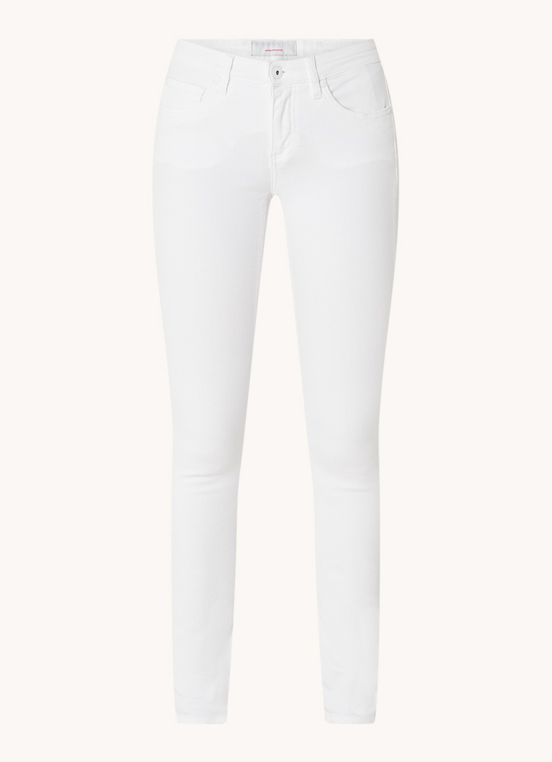 CINQUE Cisun mid waist skinny jeans in gekleurde wassing  - voorkant 4 wit
