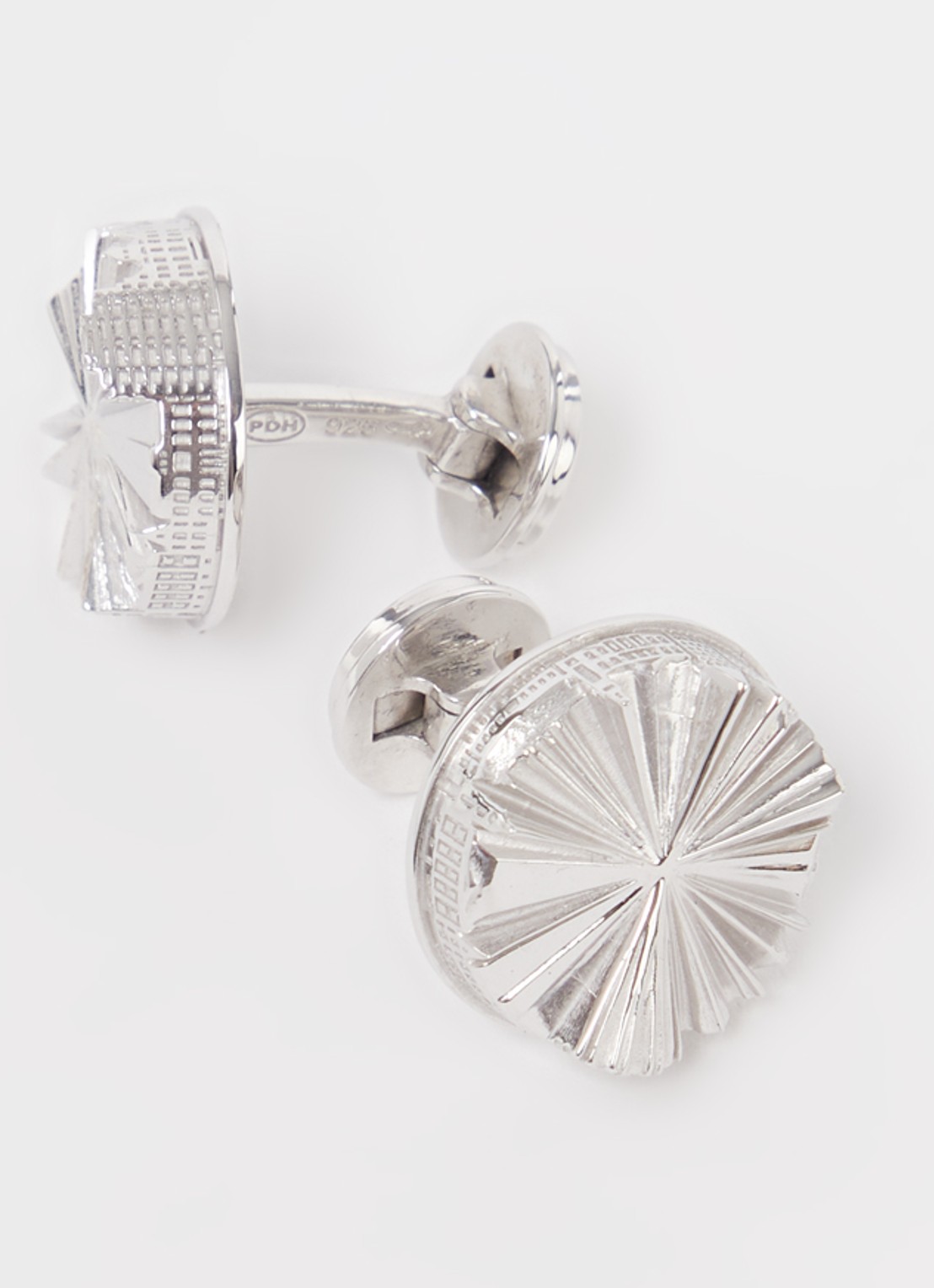 City Cufflinks The Hague City manchetknopen van zilver - detail 3 zilver
