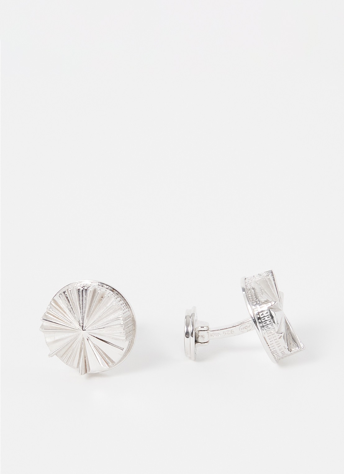 City Cufflinks The Hague City manchetknopen van zilver - voorkant zilver