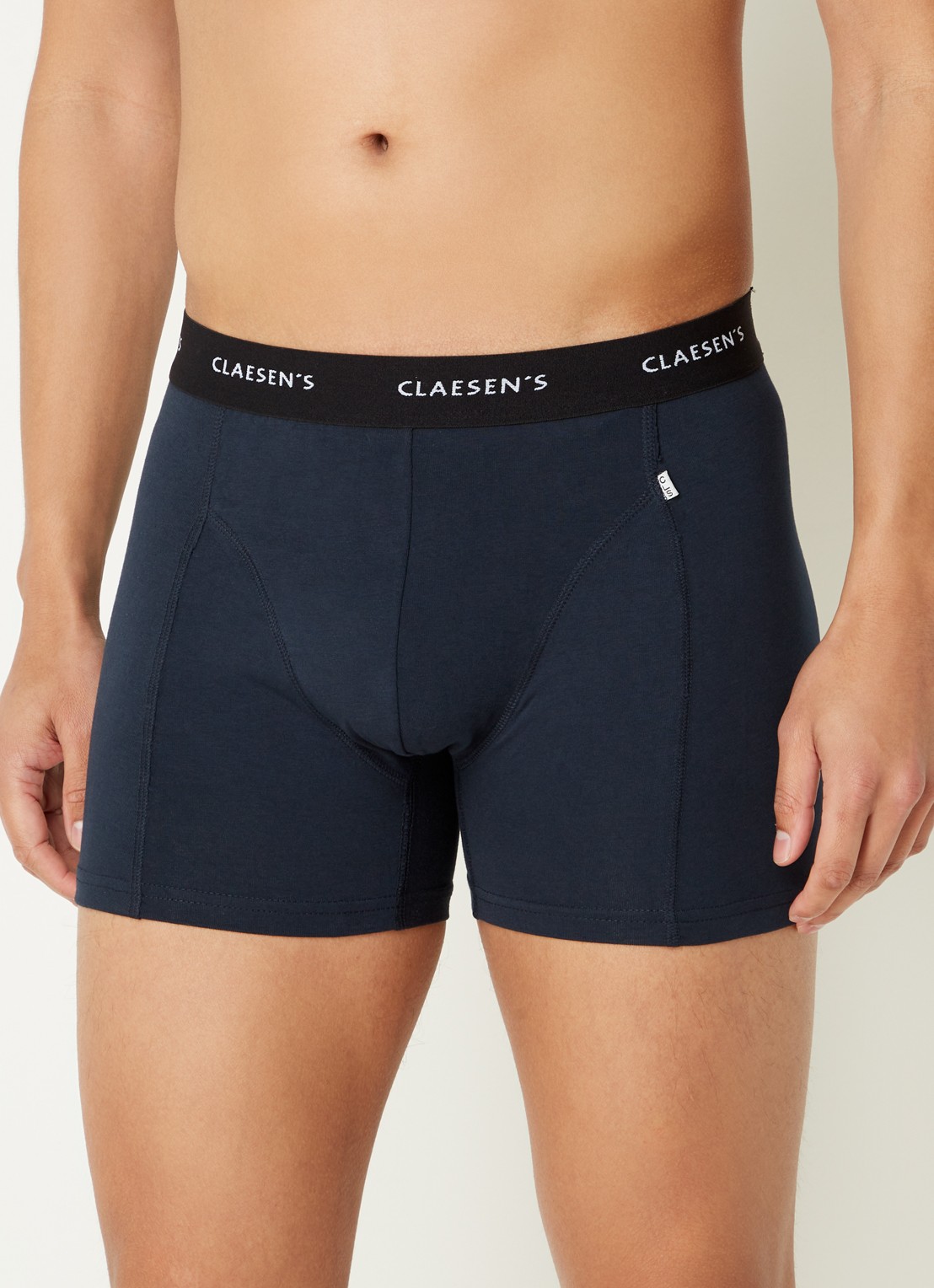 Claesen's Boston boxershorts in uni in 2-pack - voorkant 3 donkerblauw