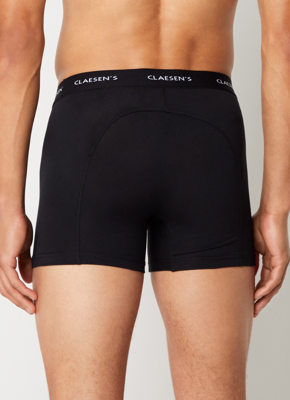Claesen's Boxershorts in 3-pack  - achterkant 3 zwart