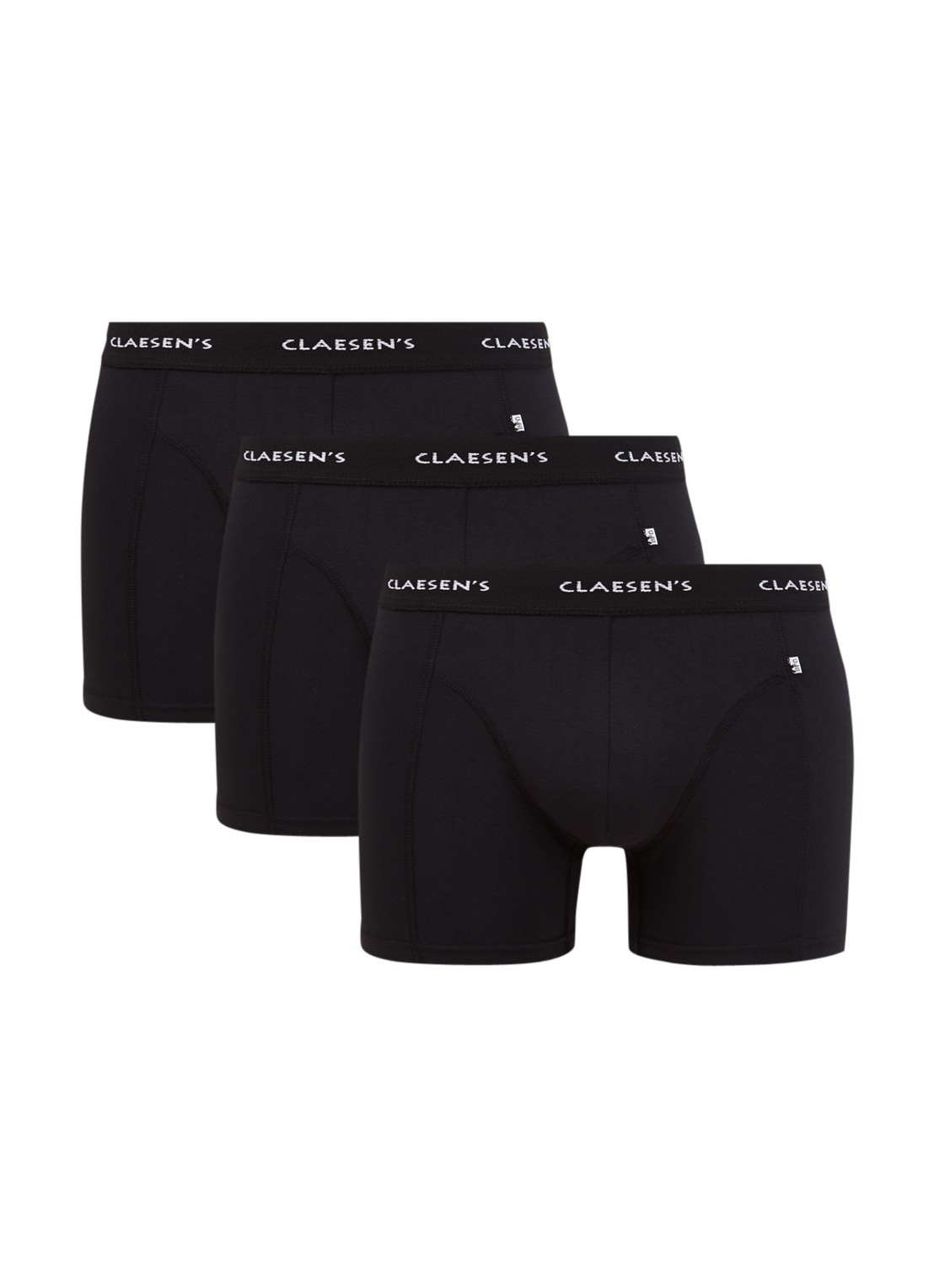 Claesen's Boxershorts in 3-pack  - detail 4 zwart