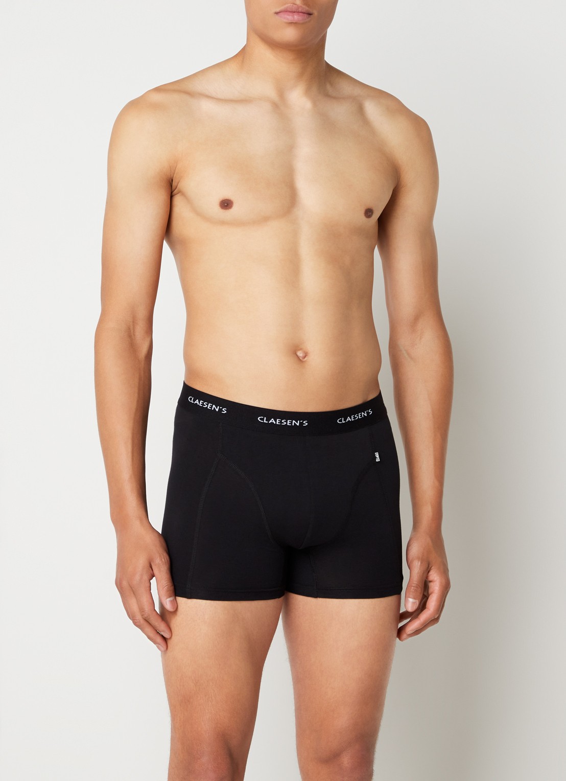 Claesen's Boxershorts in 3-pack  - voorkant 2 zwart