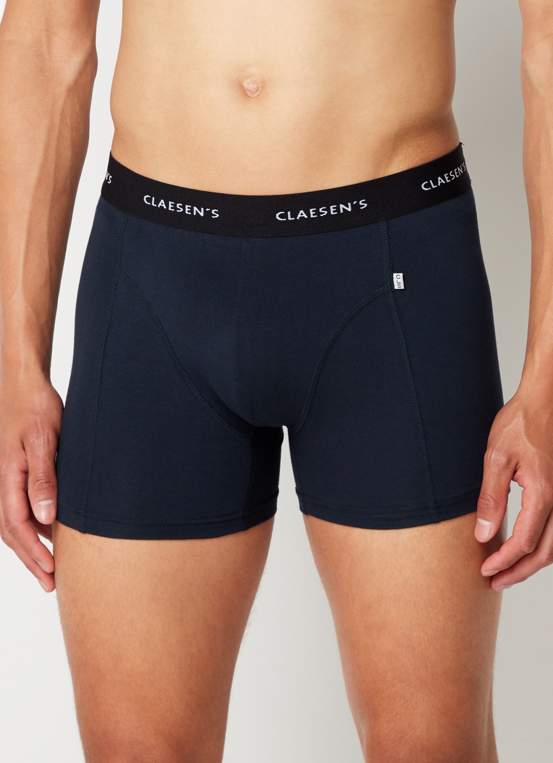 Claesen's Boxershorts in 3-pack - voorkant 2 donkerblauw