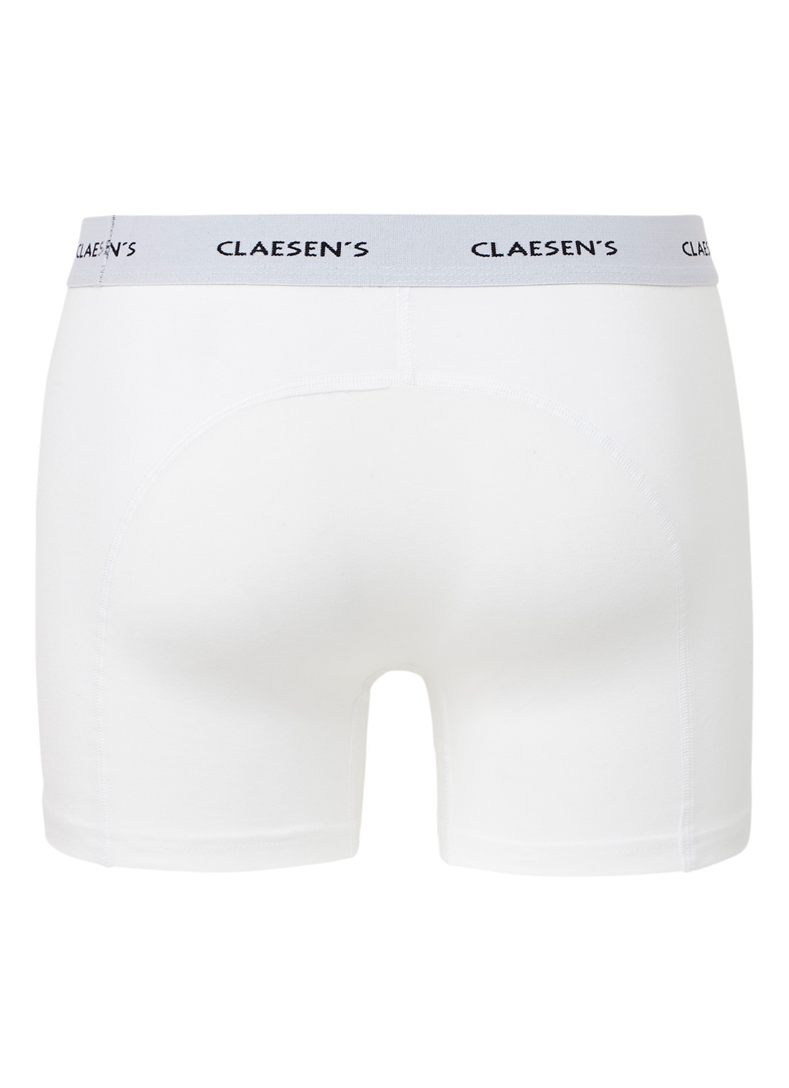 Claesen's Boxershorts met logoband in 2-pack - achterkant wit