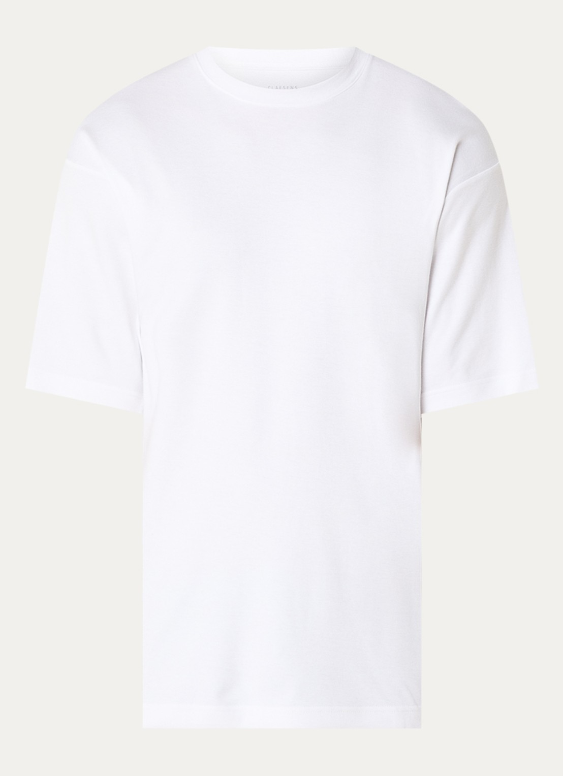 Claesen's T-shirt met ronde hals - voorkant 2 wit