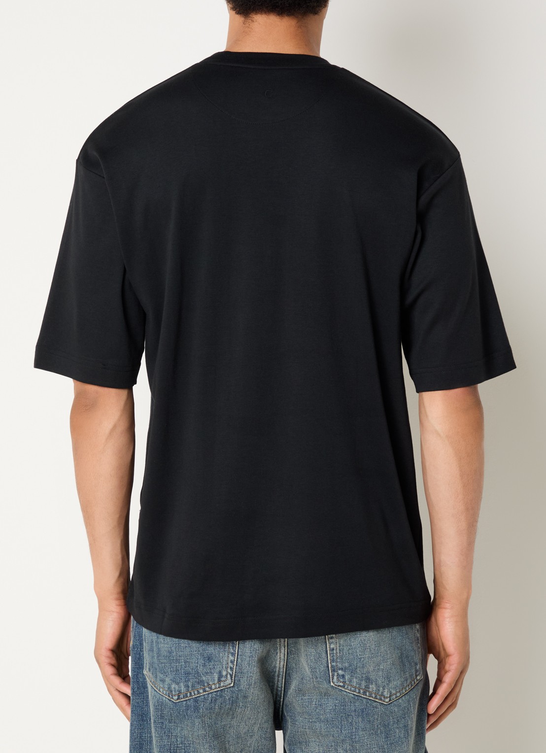 Claesen's T-shirt met ronde hals - achterkant 4 zwart