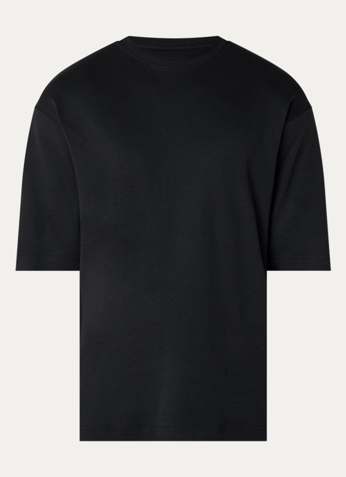 Claesen's T-shirt met ronde hals - voorkant zwart