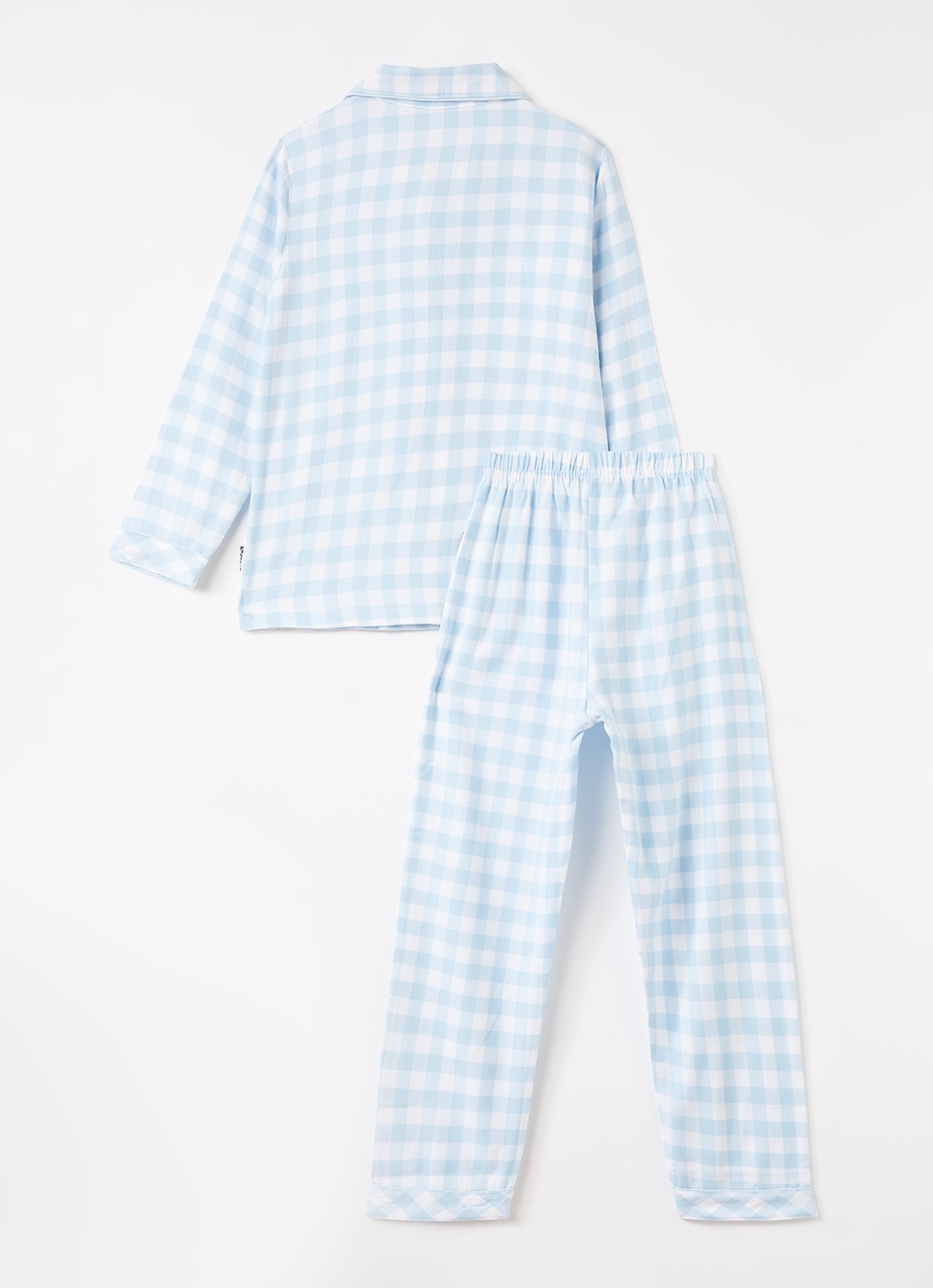 Claesens Pyjamaset van katoen - voorkant 2 lichtblauw