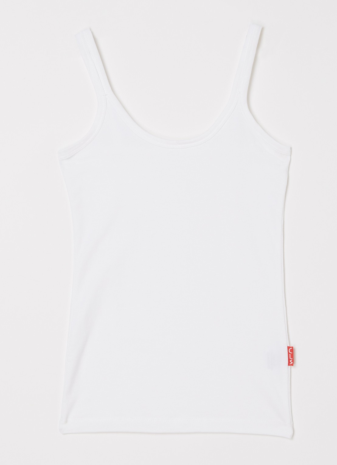 Claesens Singlet met verstelbare bandjes - voorkant wit