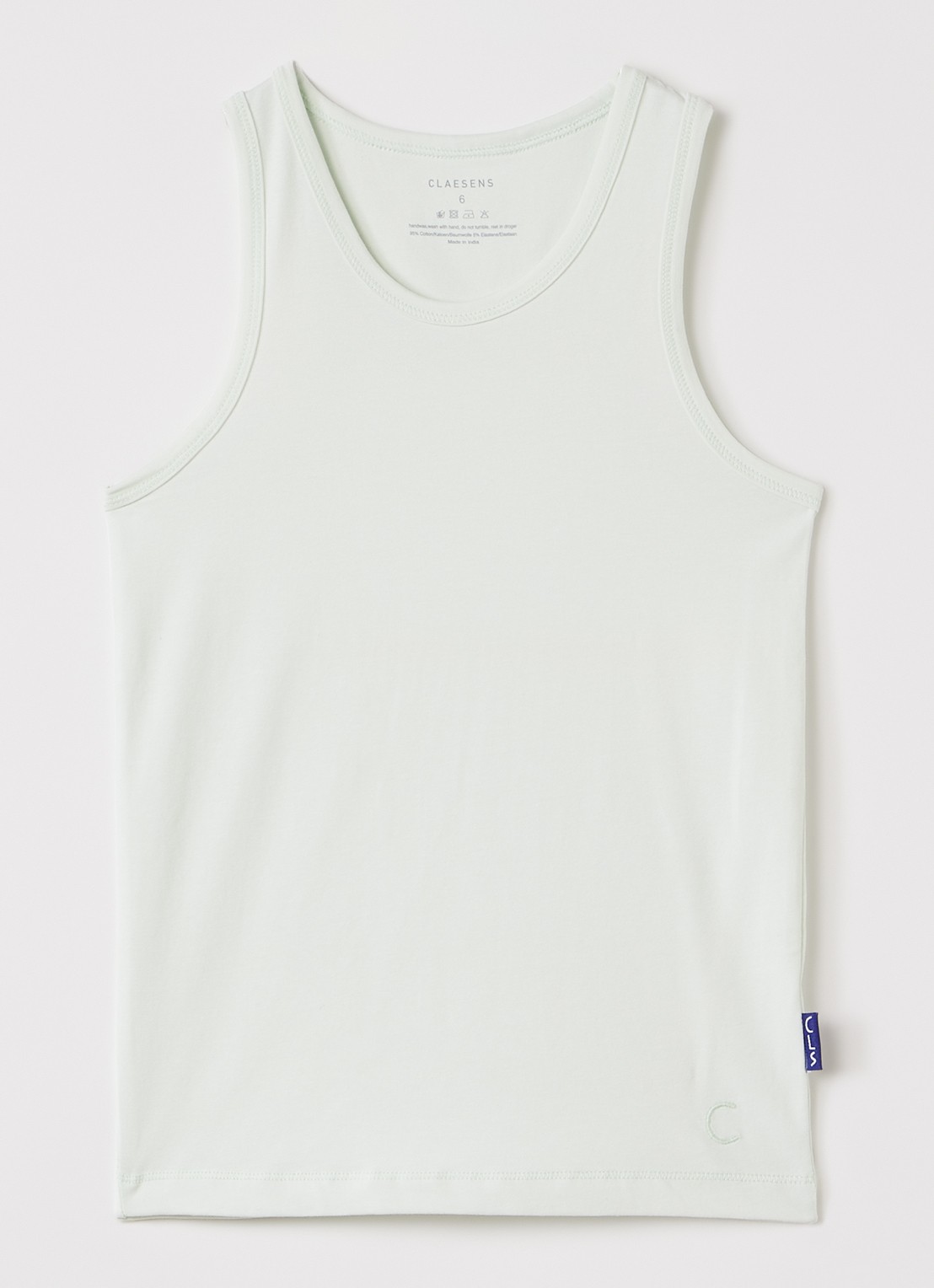 Claesens Singlet van katoen - voorkant mint