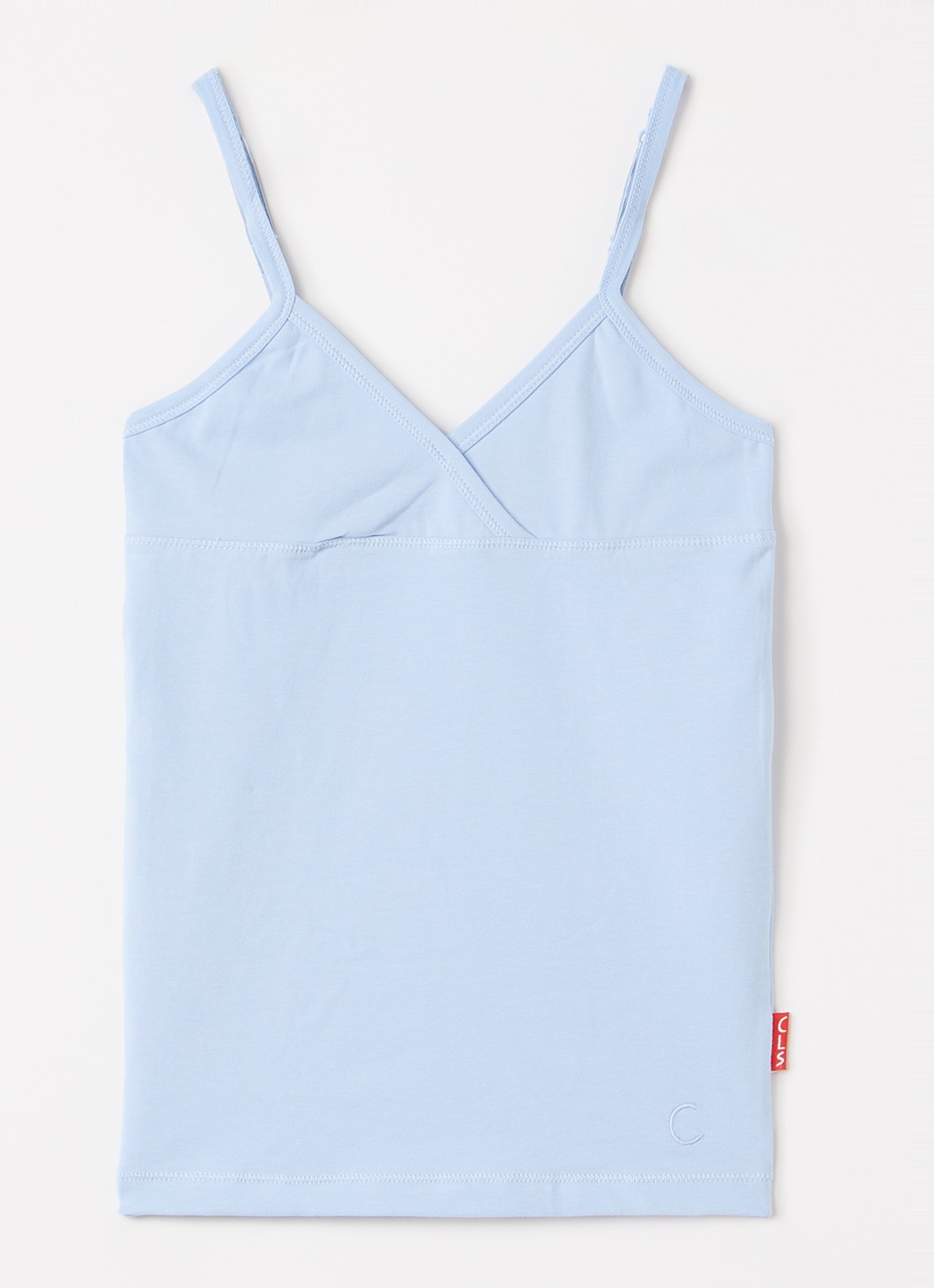 Claesens Singlet van katoen - voorkant blauwgrijs