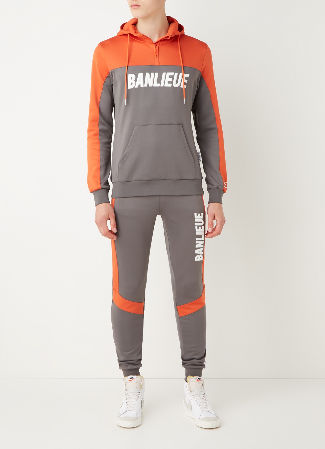 Clan de Banlieue 3D trainingspak met logoprint - detail 4 grijs
