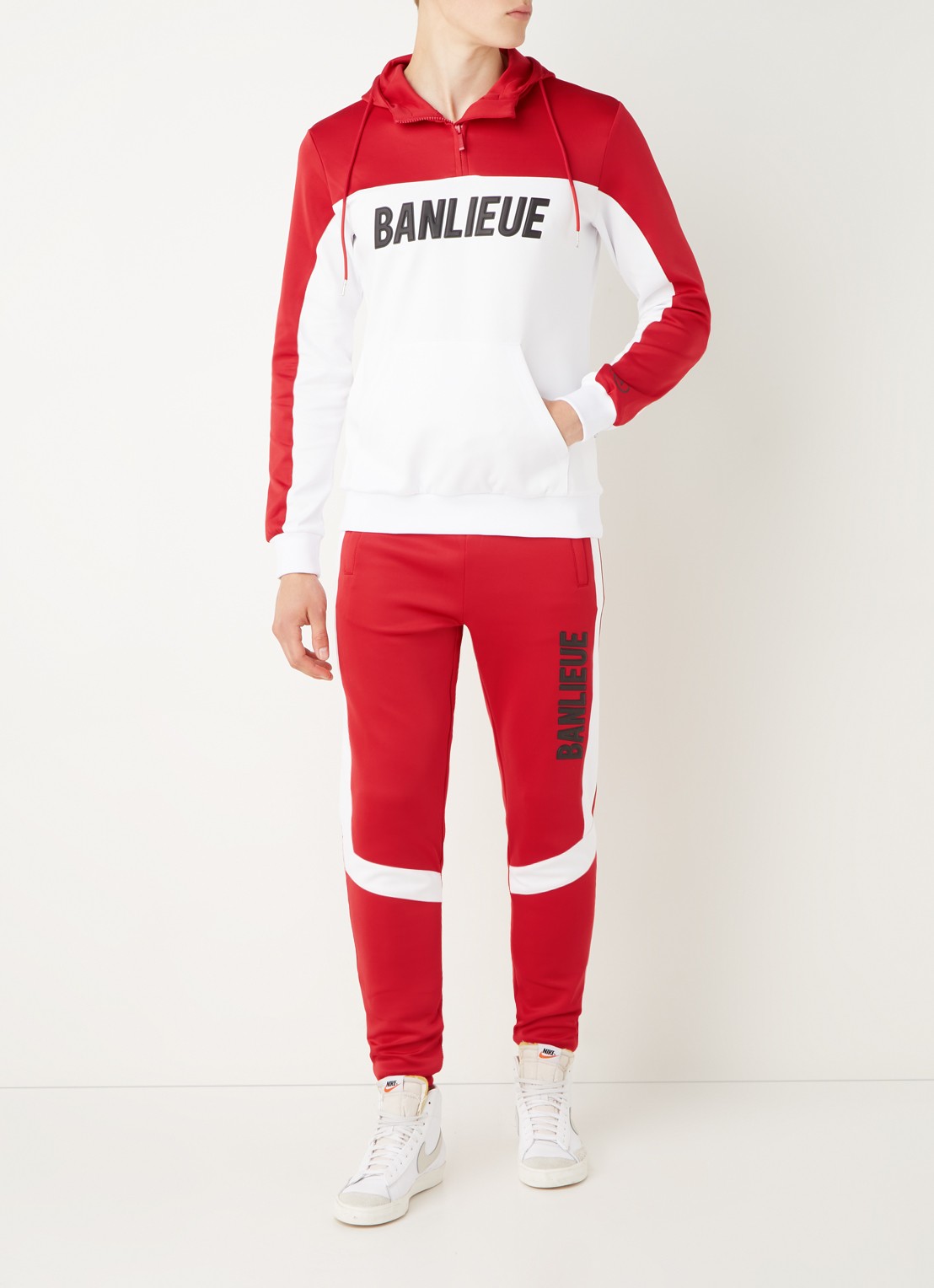 Clan de Banlieue 3D trainingspak met logoprint - voorkant 4 steenrood