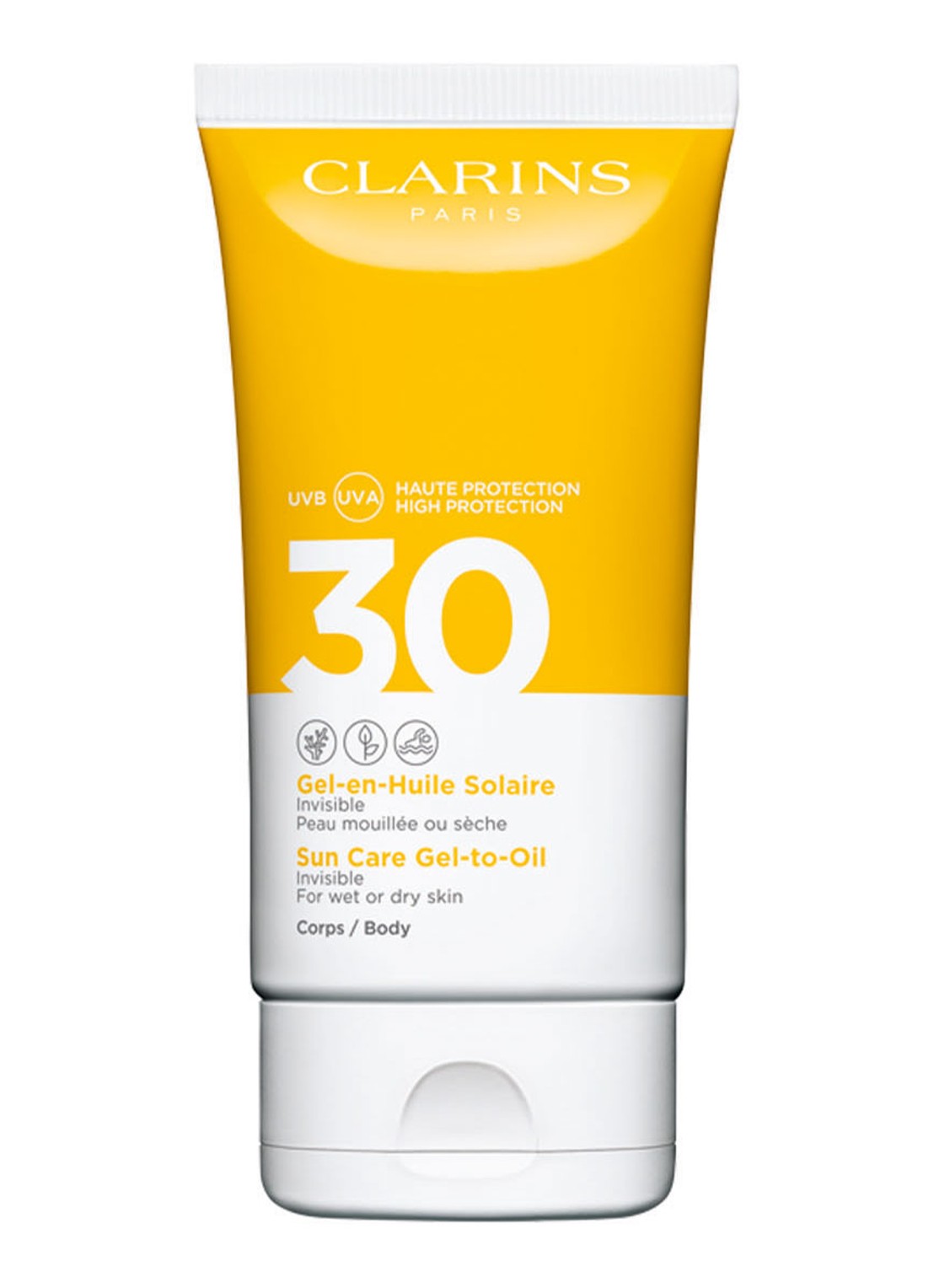 Clarins Gel-to-Oil Invisible SUn Care SPF 30 Body - zonnebrand - voorkant undefined