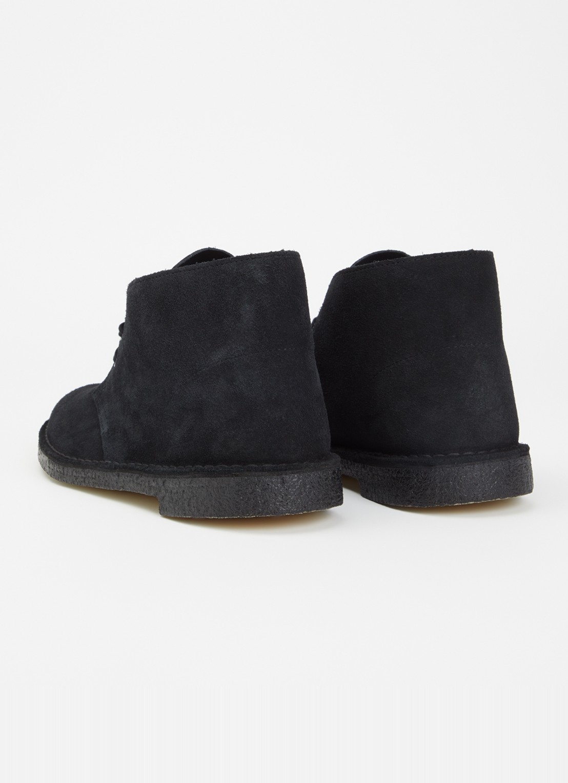 Clarks Originals Desert veterschoen van suède - achterkant 2 zwart
