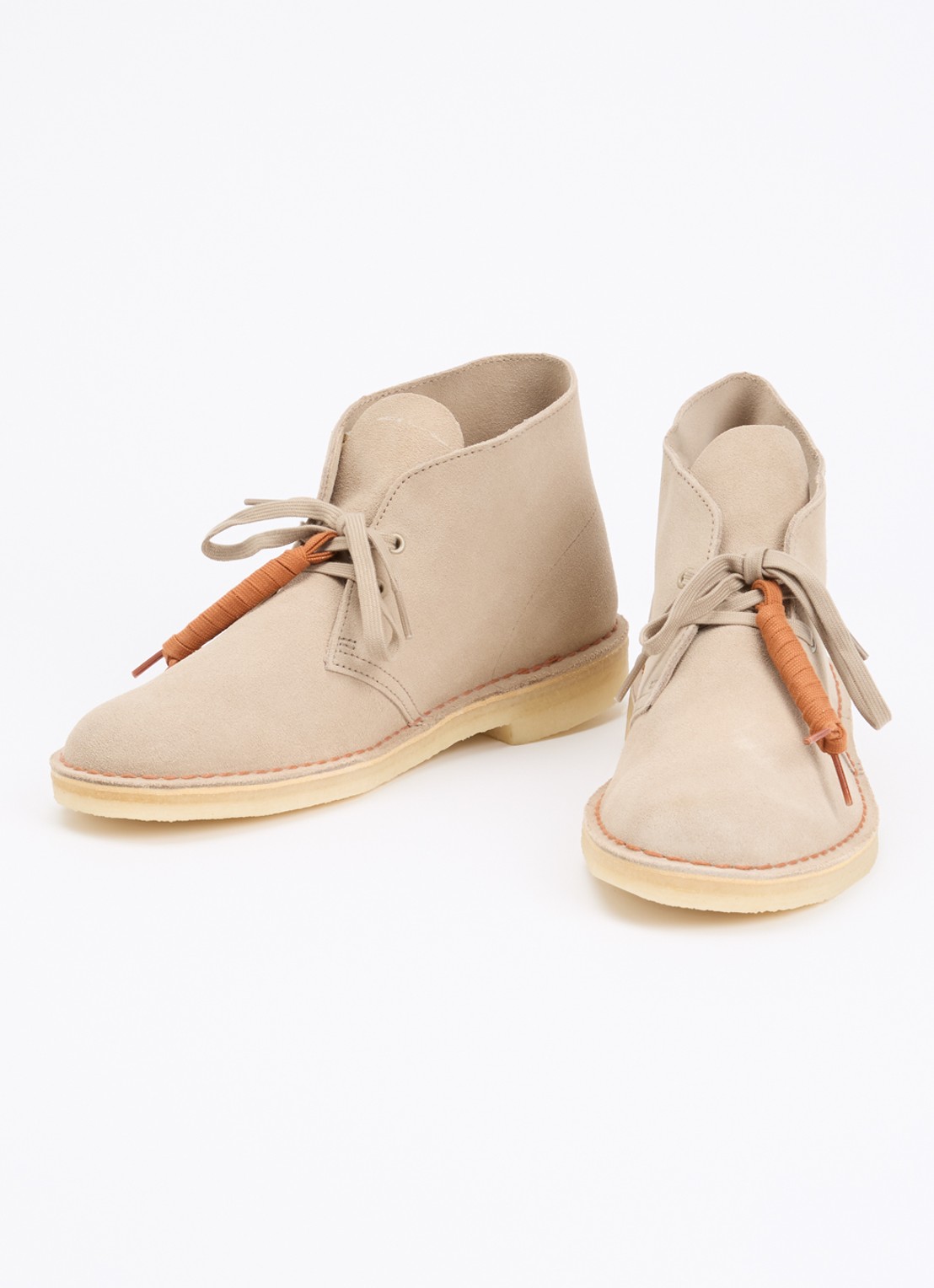 Clarks Originals Desert veterschoen van suède - detail 2 beige