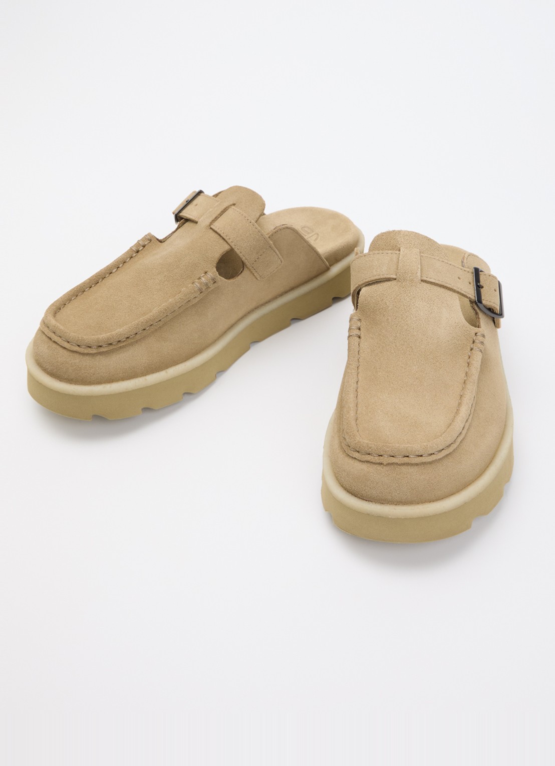 Clarks Originals Meare Mocc sandaal van suéde  - detail 2 beige