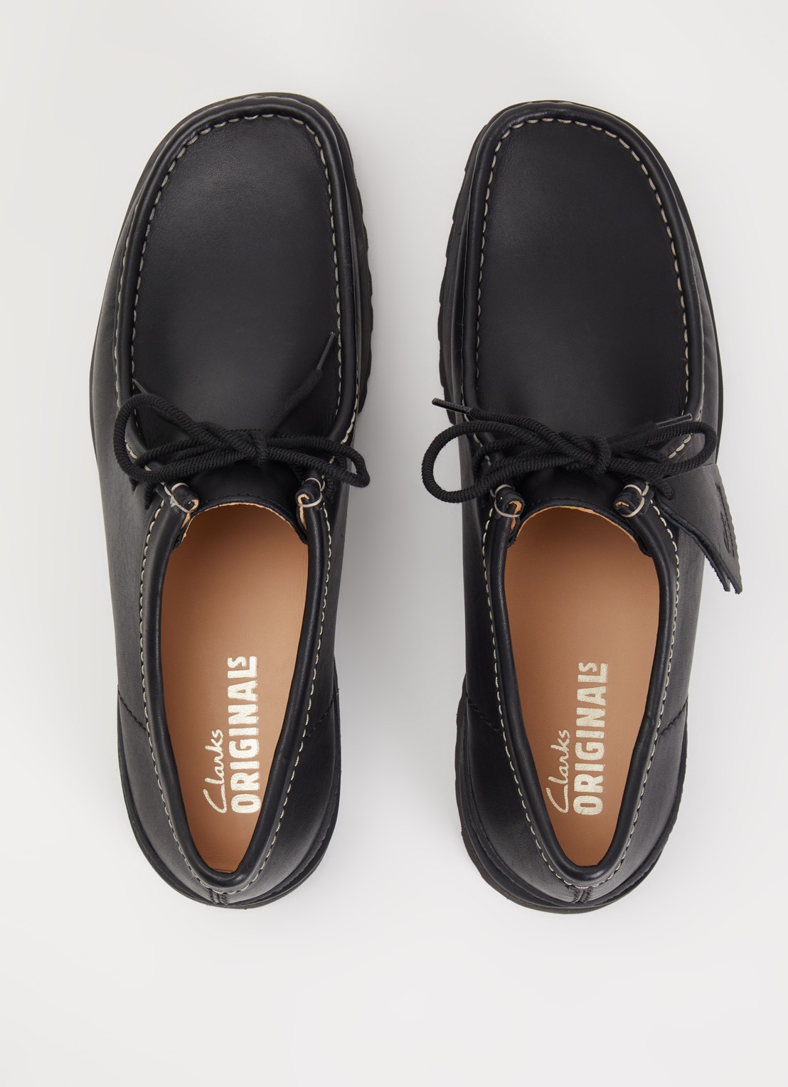 Clarks Originals Walla Yukoner veterschoen van leer - detail 3 zwart
