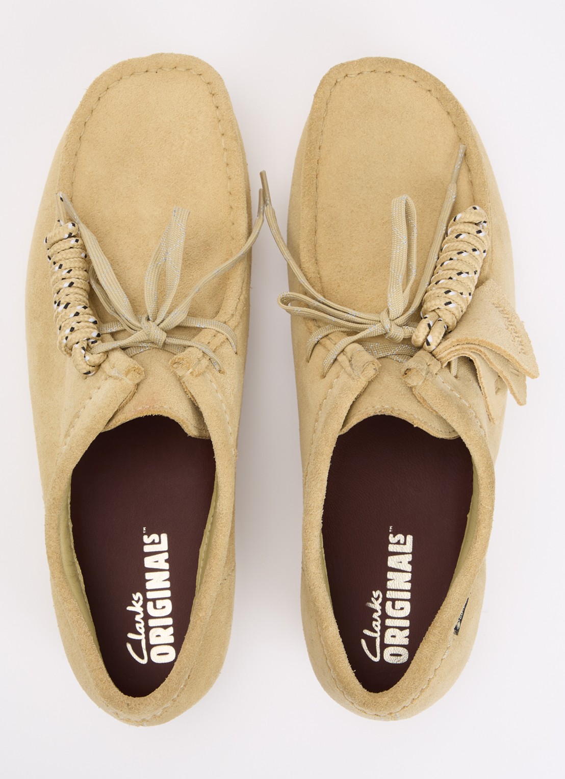 Clarks Originals Wallabee Gore-Tex veterschoen van suède  - detail 3 khaki