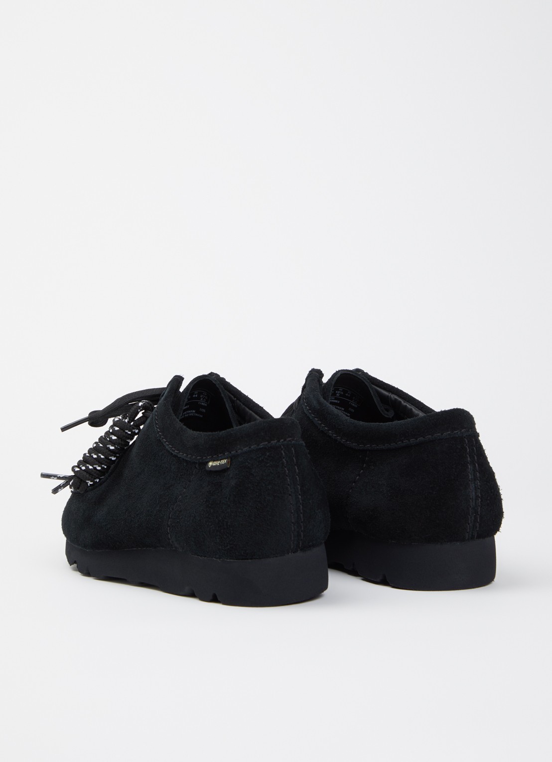 Clarks Originals Wallabee Gore-Tex veterschoen van suède - achterkant 5 zwart