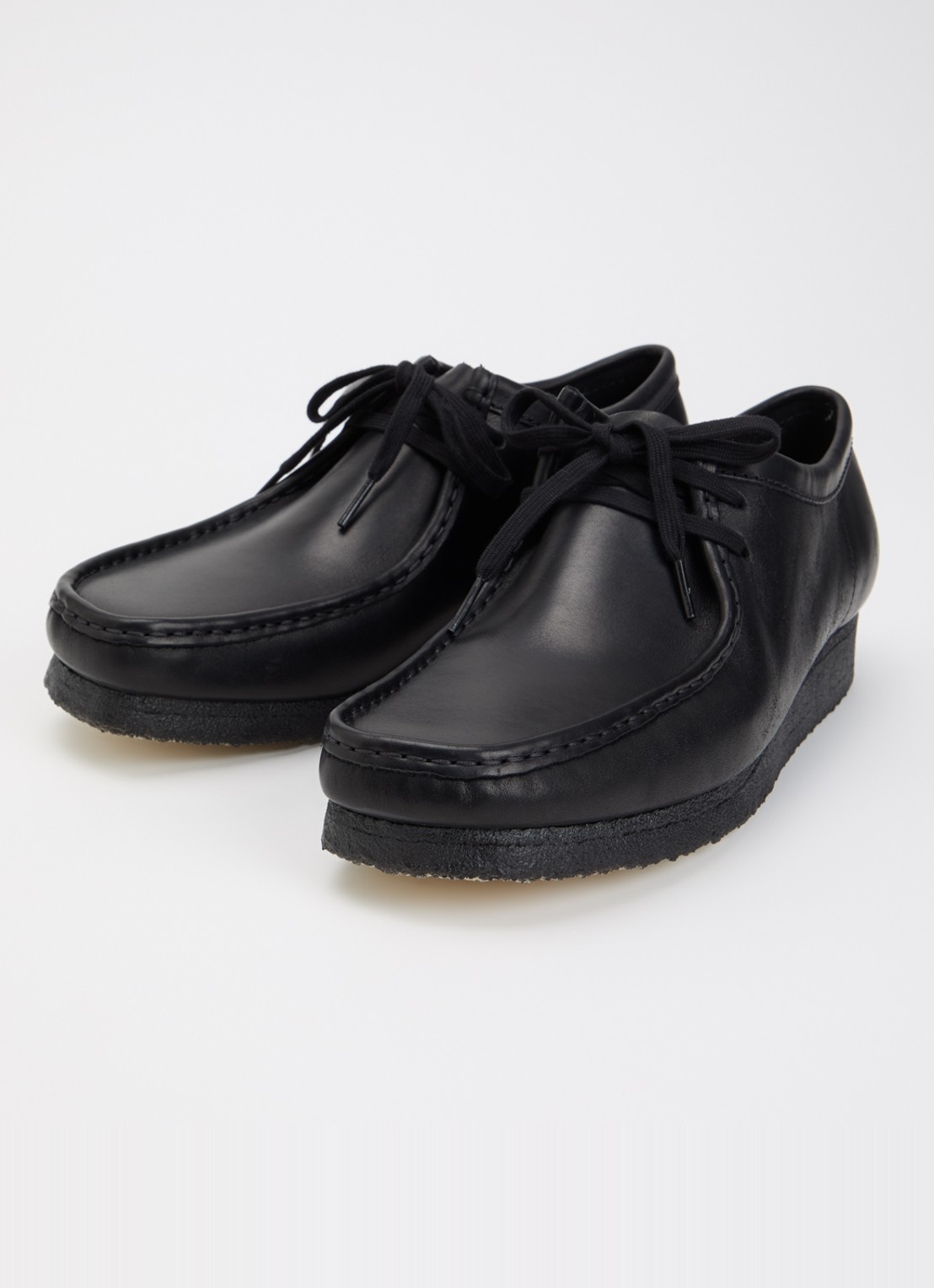 Clarks Originals Wallabee veterschoen van leer - detail 2 zwart