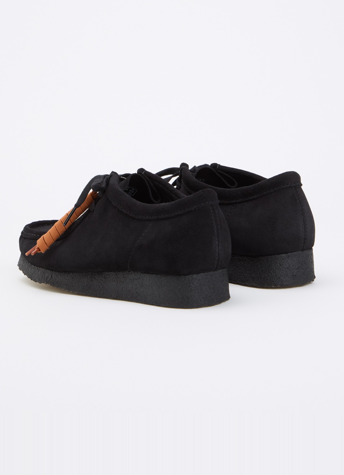 Clarks Originals Wallabee veterschoen van suède - achterkant 2 zwart