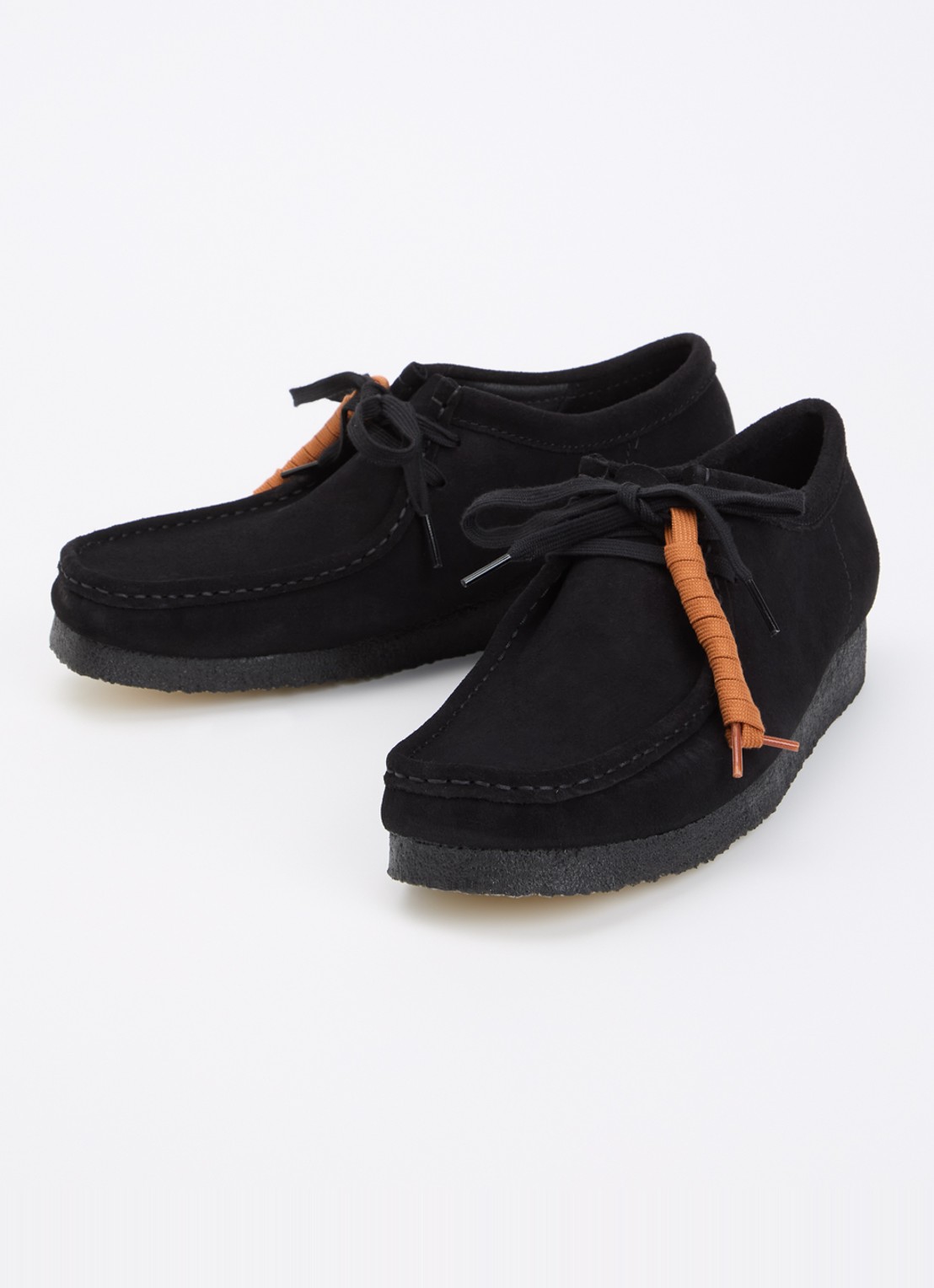 Clarks Originals Wallabee veterschoen van suède - detail 3 zwart