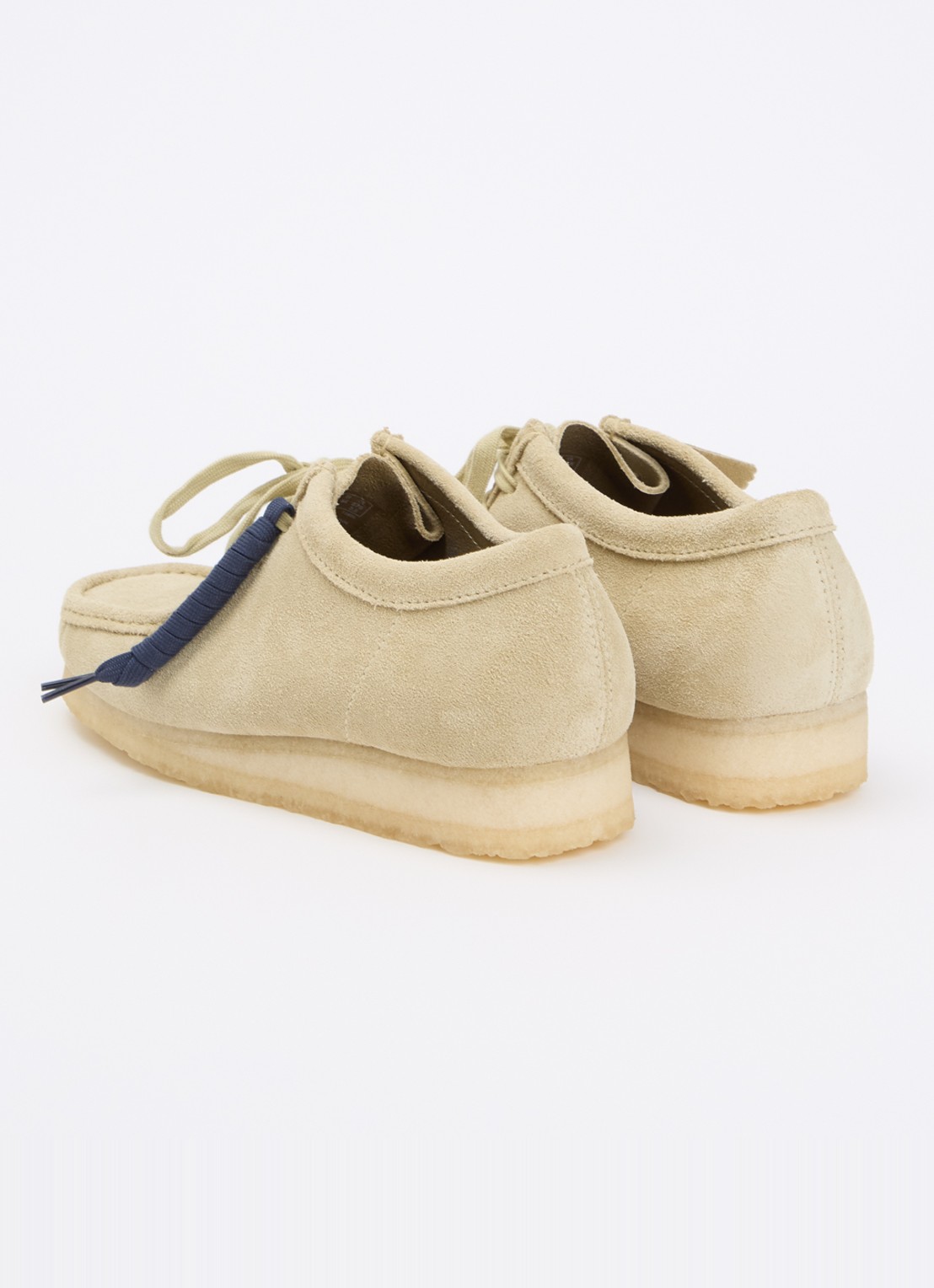 Clarks Originals Wallabee veterschoen van suède - achterkant 5 beige