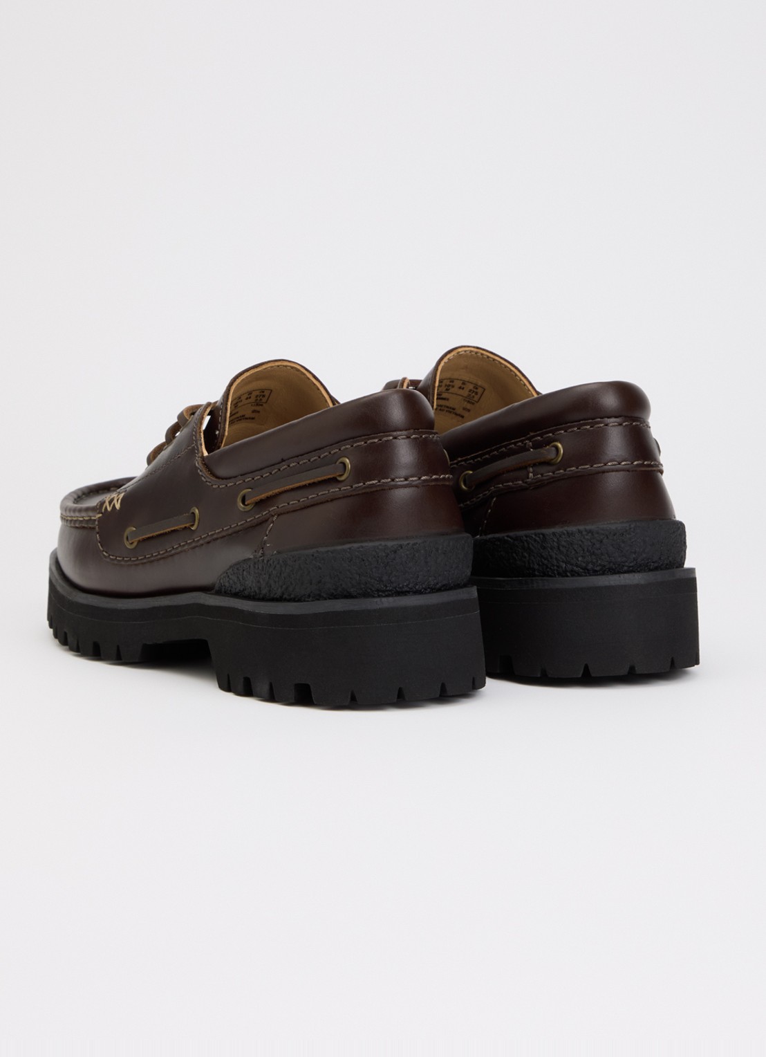 Clarks Originals Yukoner bootschoen van leer - achterkant 5 donkerbruin