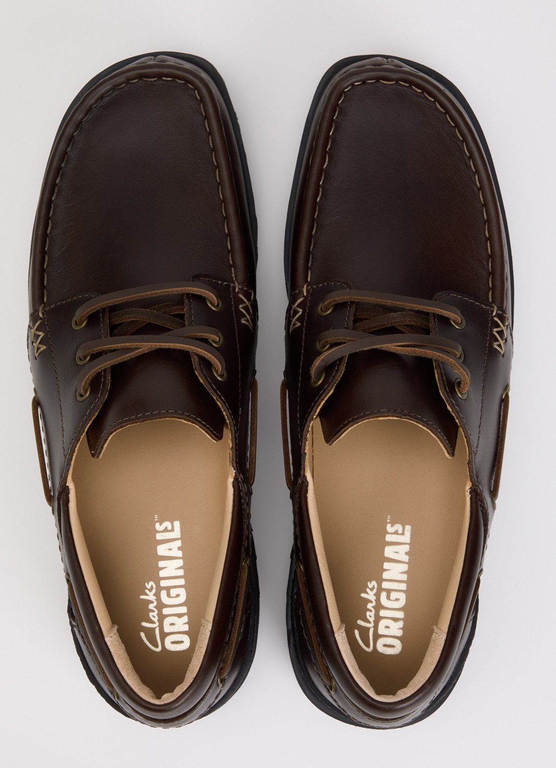 Clarks Originals Yukoner bootschoen van leer - detail 3 donkerbruin