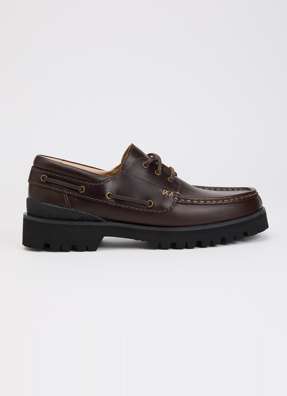 Clarks Originals Yukoner bootschoen van leer - voorkant donkerbruin