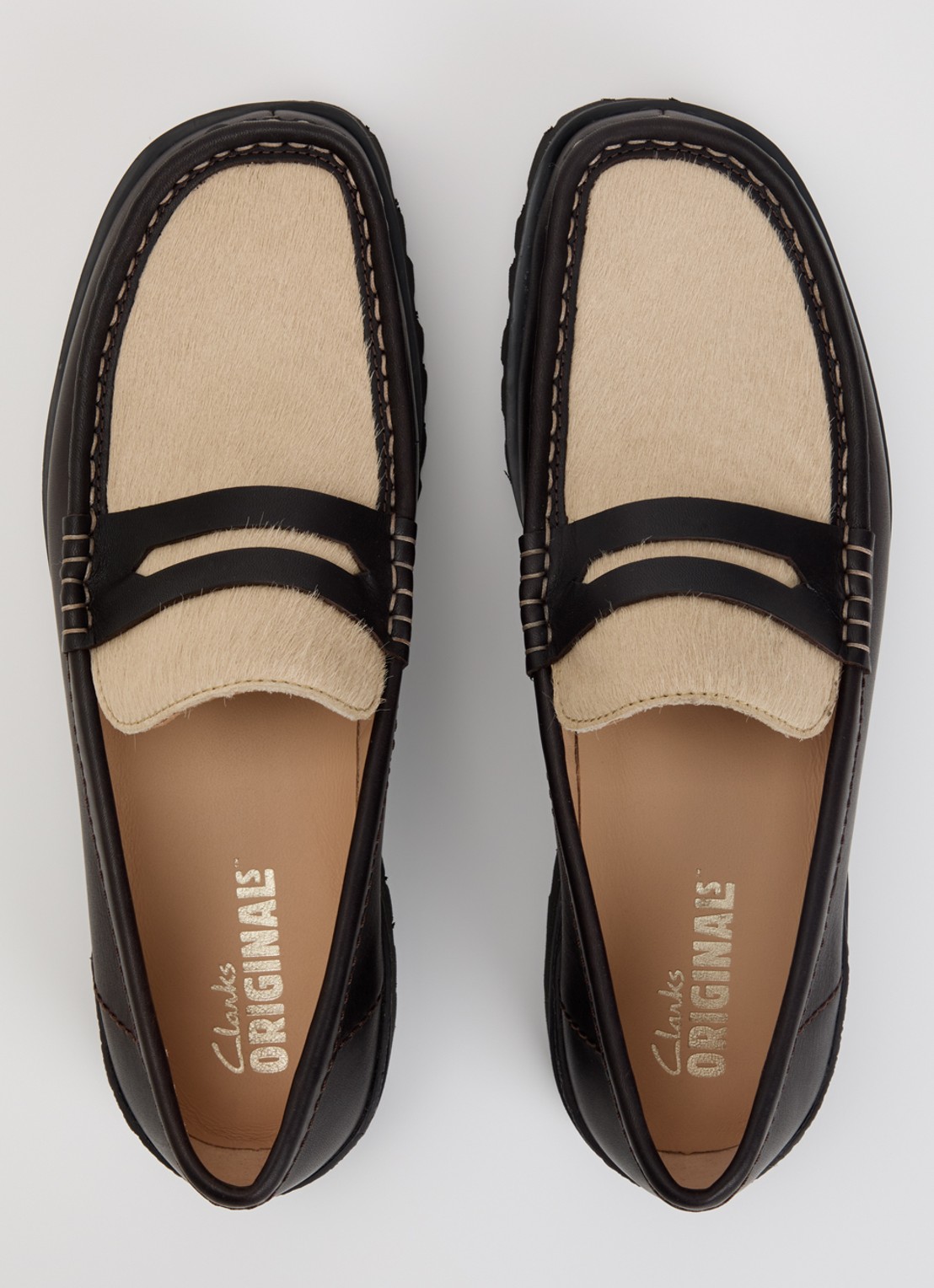 Clarks Originals Yukoner loafer van leer  - detail 2 bruin