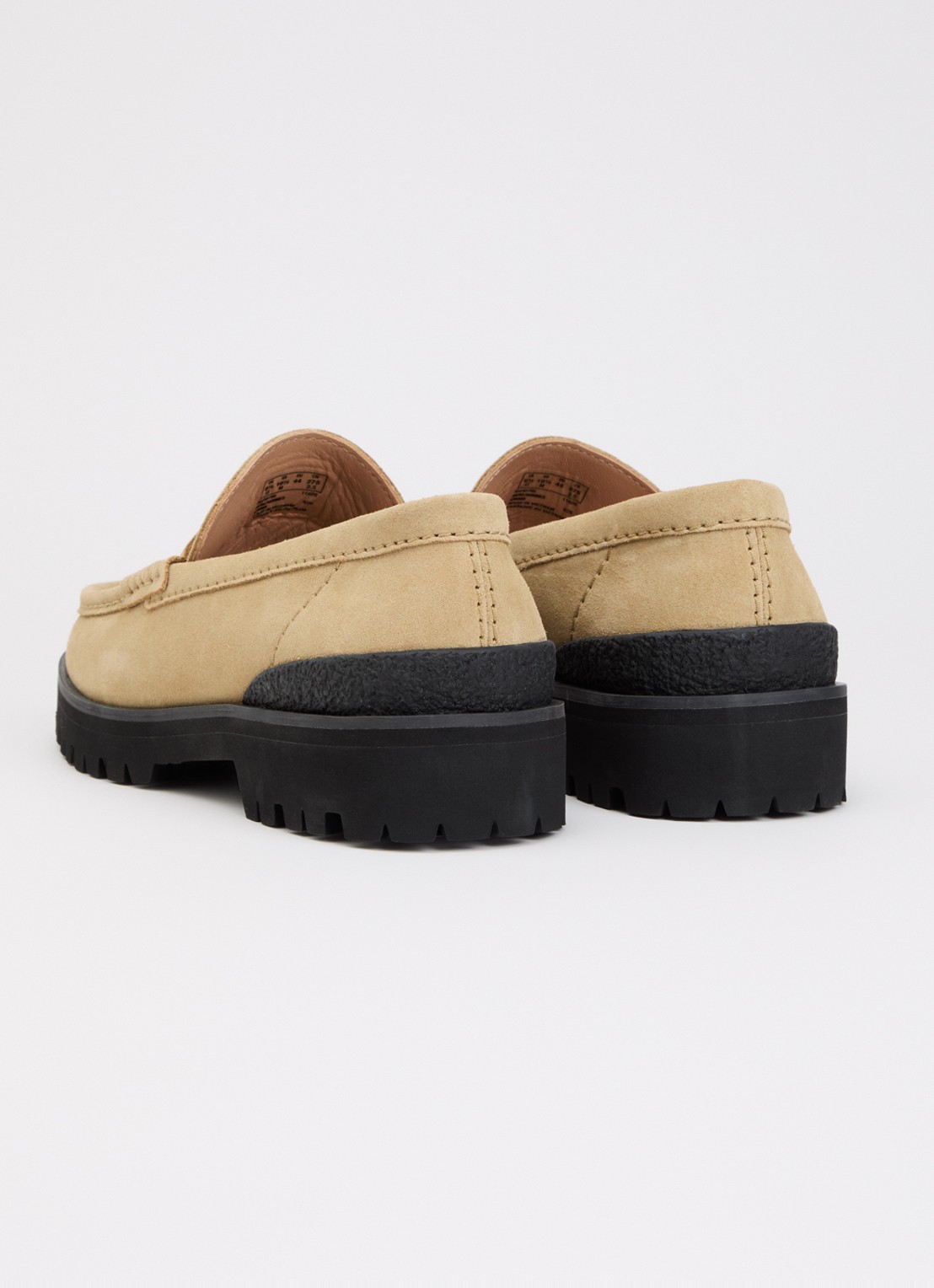 Clarks Originals Yukoner loafer van suède - achterkant 5 camel