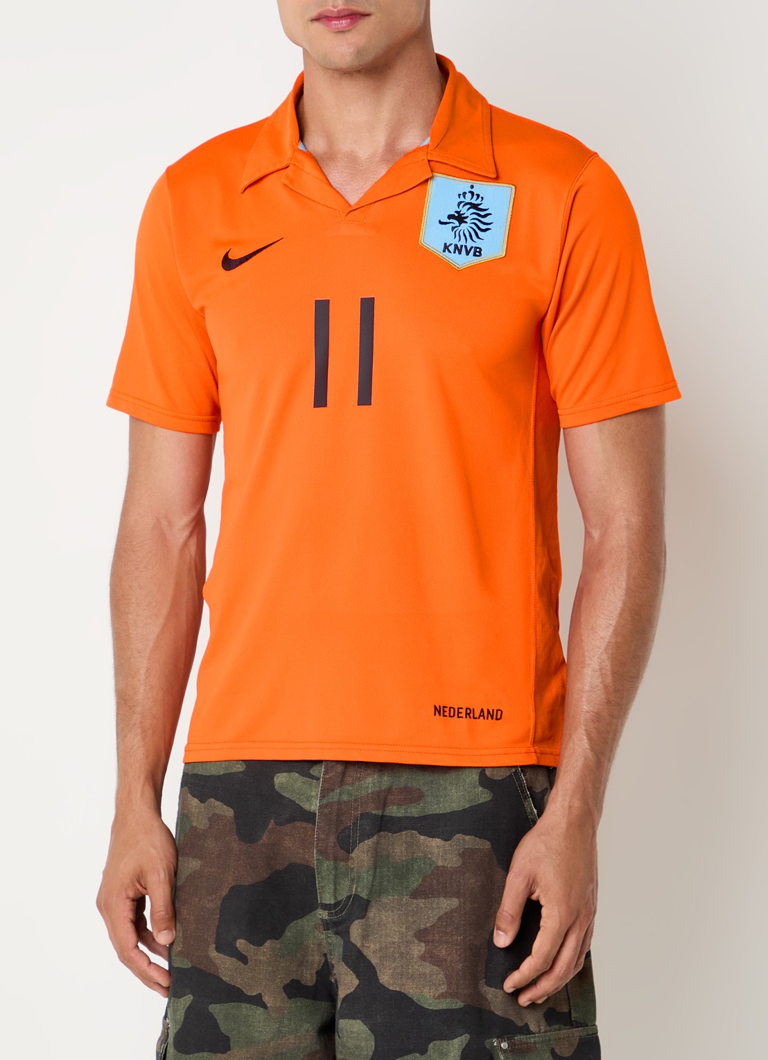 Classic Football Shirts 2006-08 Netherlands Robben voetbalshirt - achterkant 4 orange