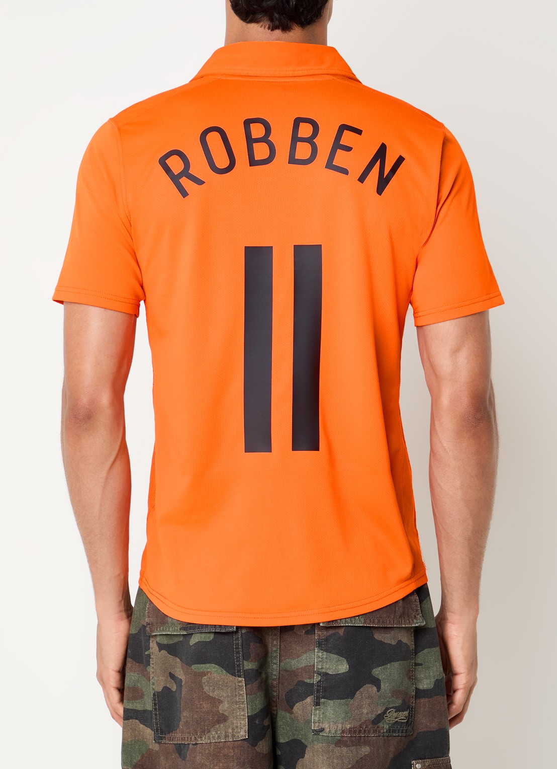Classic Football Shirts 2006-08 Netherlands Robben voetbalshirt - detail orange