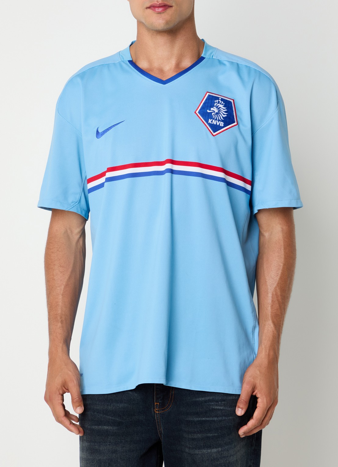 Classic Football Shirts 2008-10 Netherlands Van Persie voetbalshirt - achterkant blauw