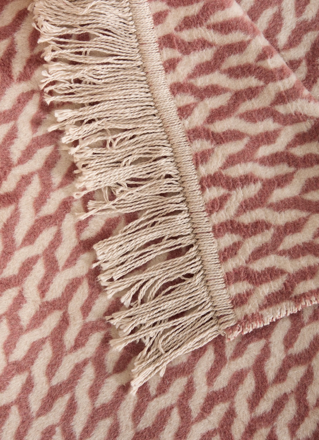 Claudi Aphos Plaid 150 x 200 cm - detail oudroze