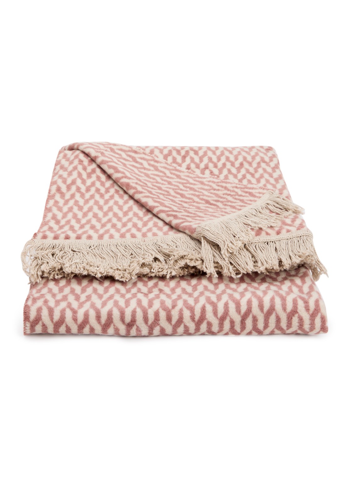 Claudi Aphos Plaid 150 x 200 cm - voorkant 2 oudroze