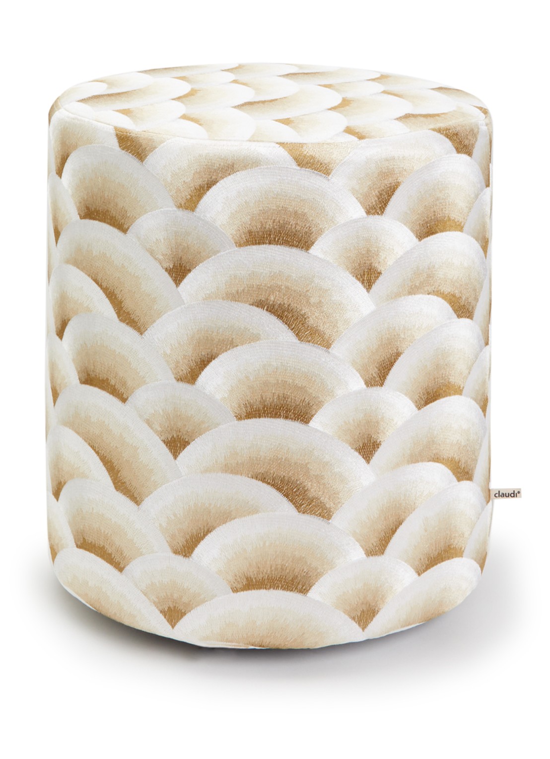 Claudi Arco poef 45 cm - voorkant 2 goud