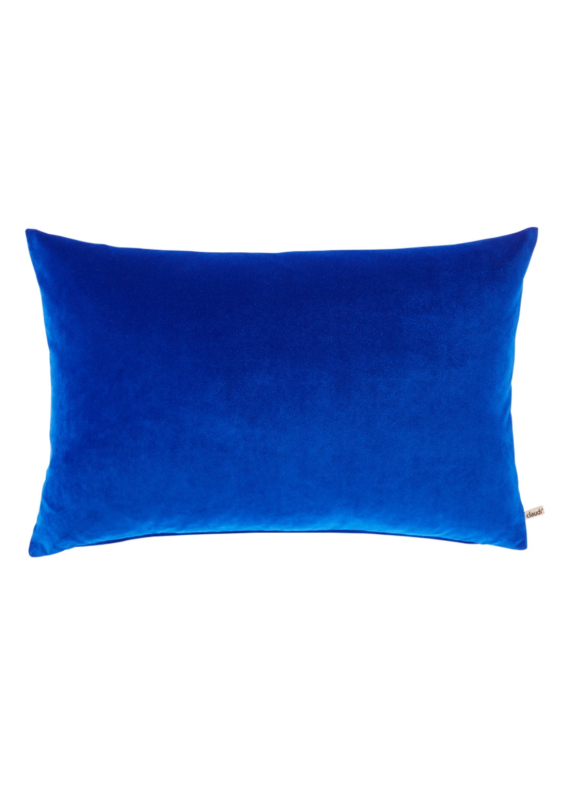 Claudi City Velvet sierkussen 40 x 60 cm - voorkant 3 kobaltblauw