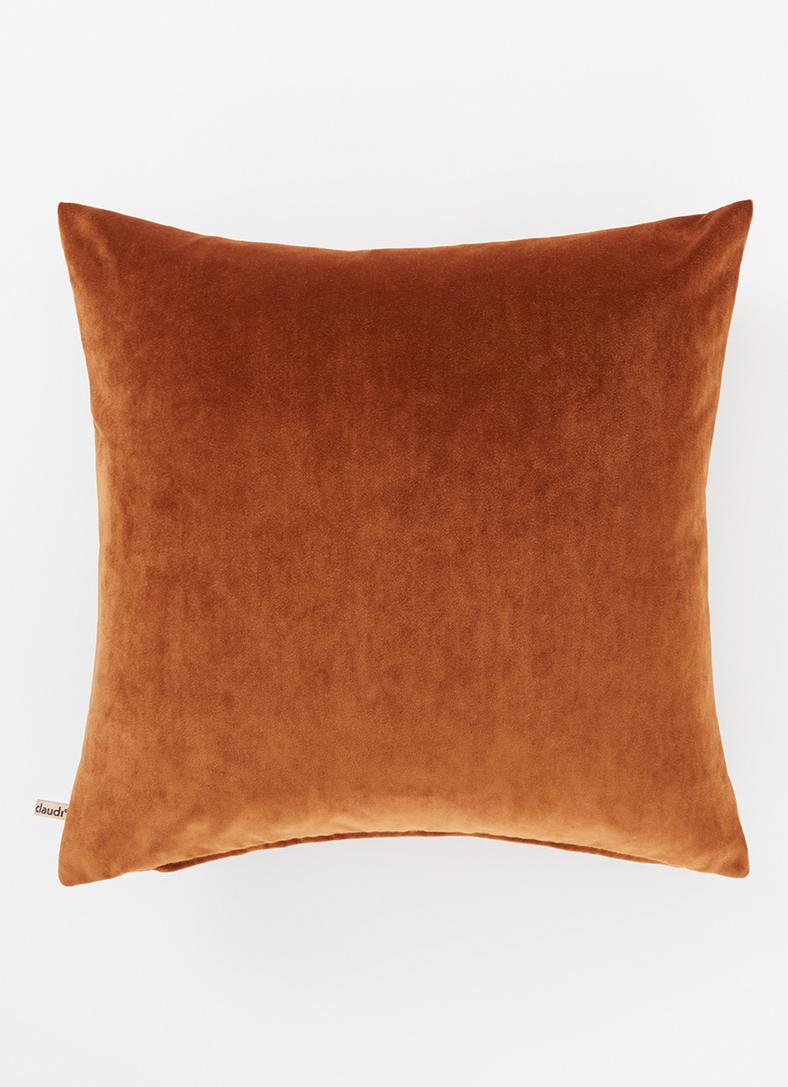 Claudi City Velvet sierkussen 50 x 50 cm - detail 3 roestbruin