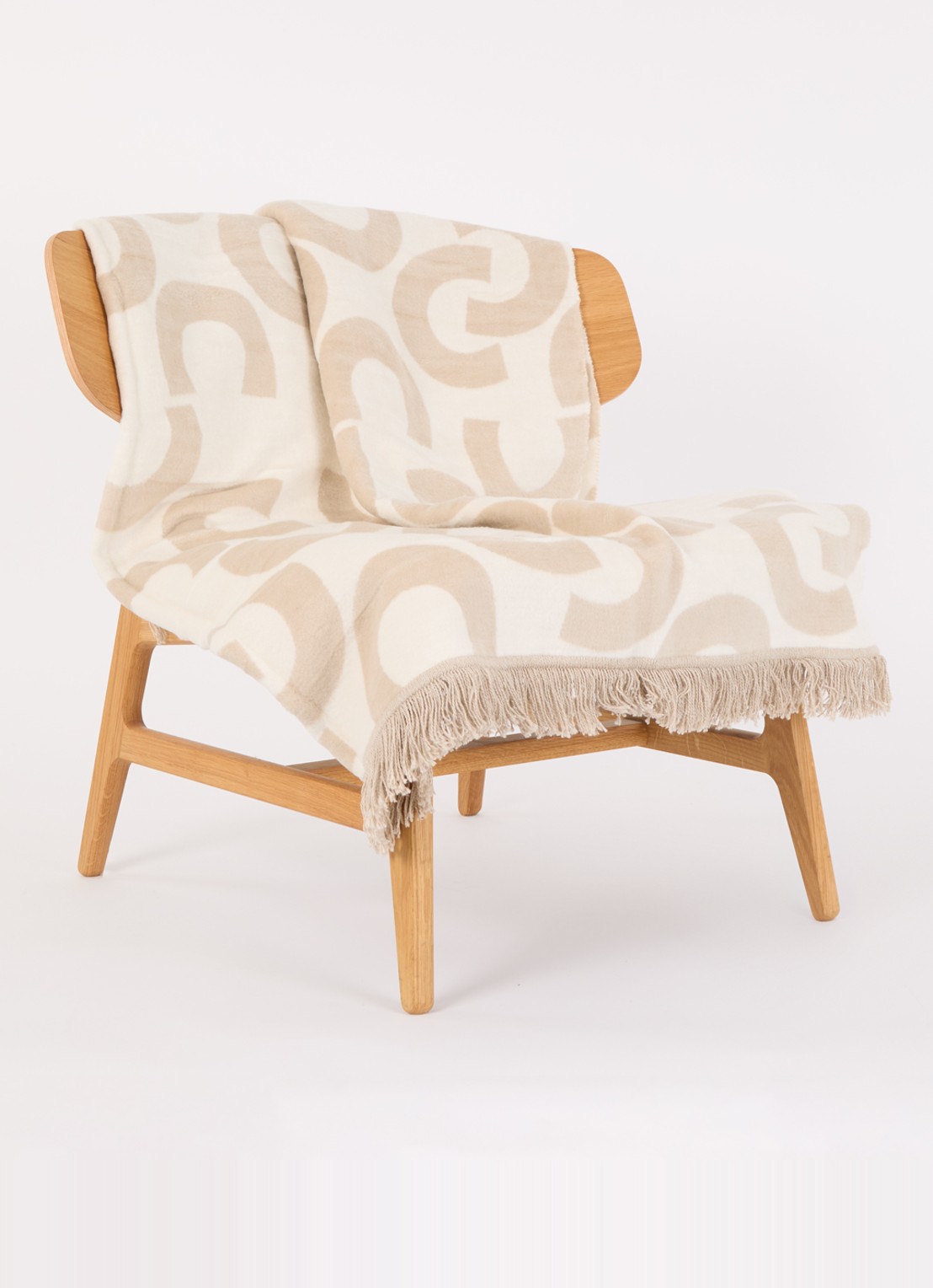 Claudi Claudi plaid 150 x 200 cm - voorkant 2 beige