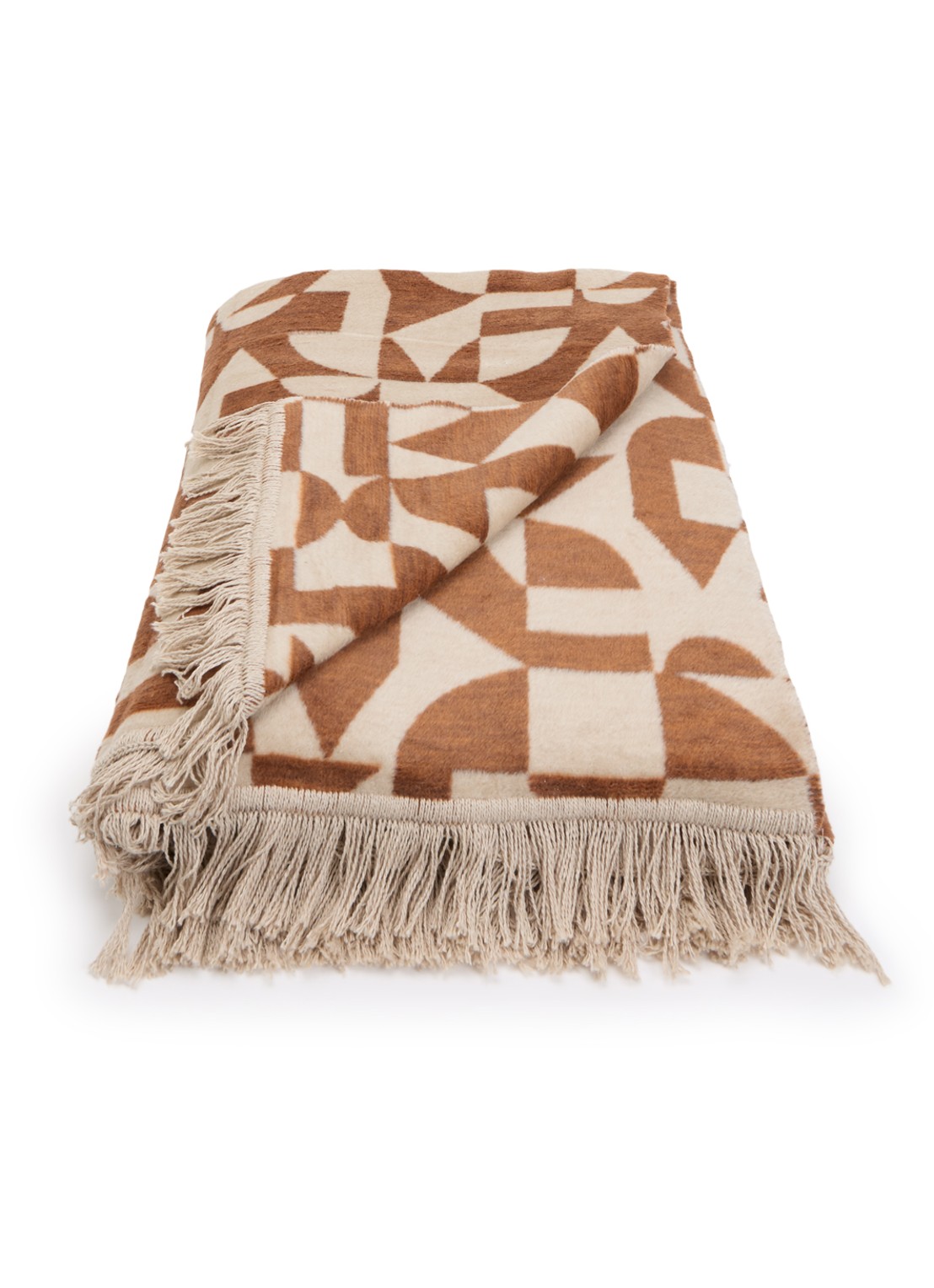 Claudi Claudi plaid 150 x 200 cm - voorkant 2 roestbruin