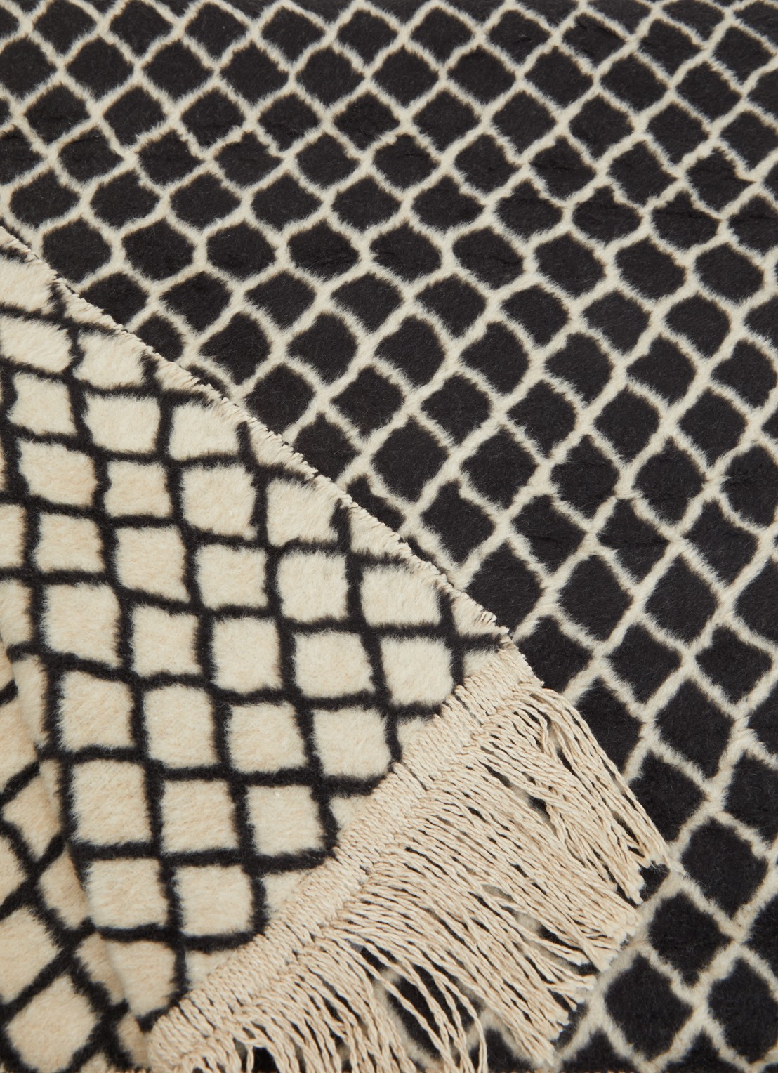 Claudi Colly plaid 150 x 200 cm - detail 3 zwart