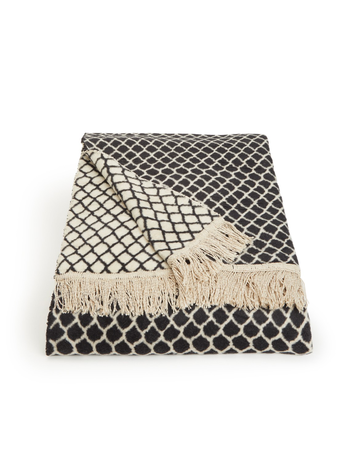 Claudi Colly plaid 150 x 200 cm - voorkant zwart